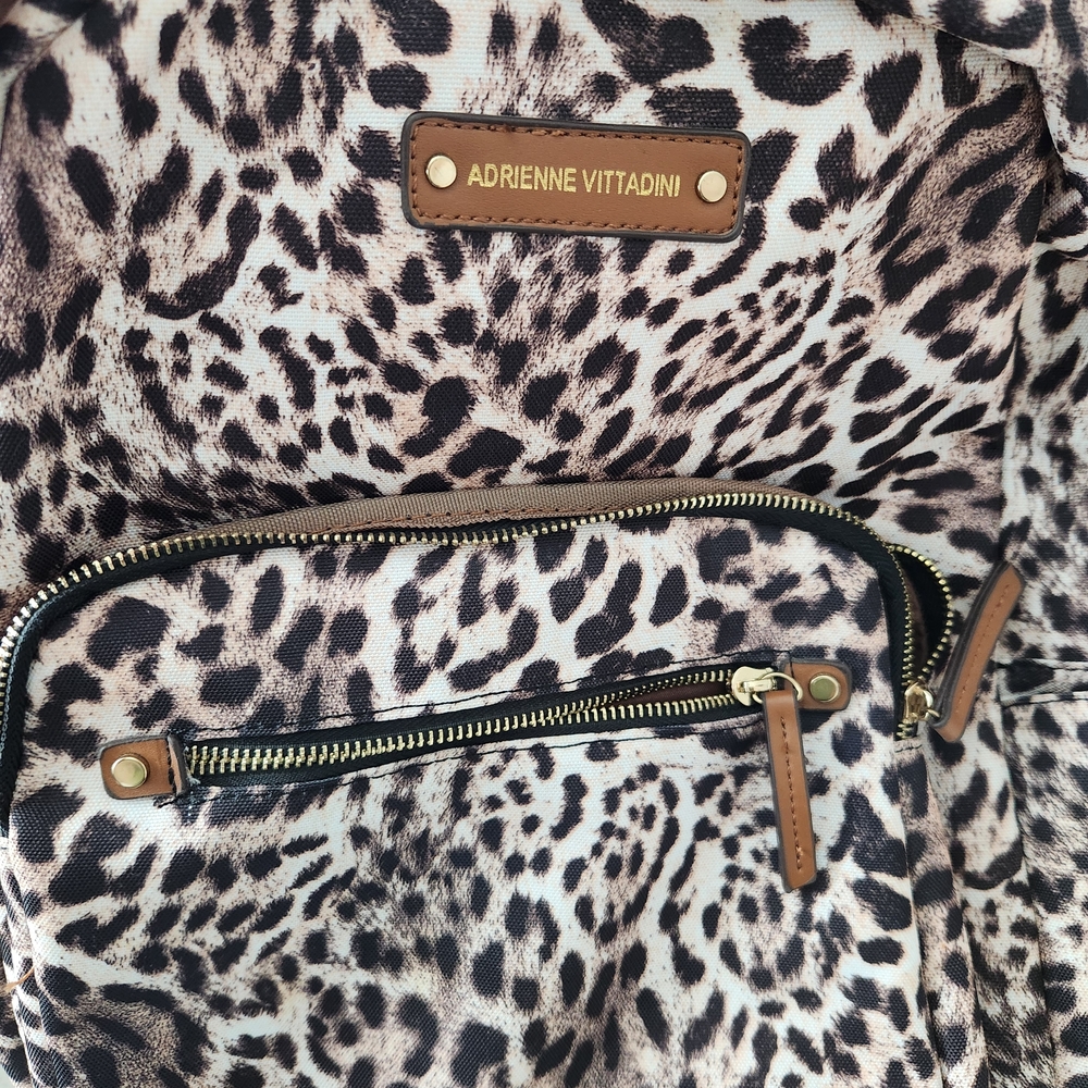 Adrienne Vittadini Leopard Print Backpack